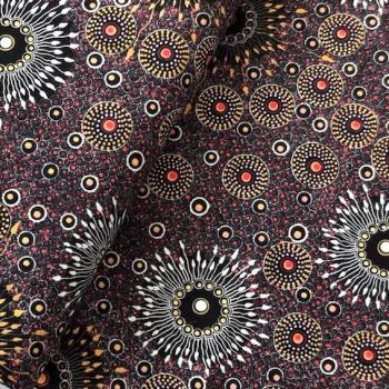 RED ONION DREAMING Aborigines Stoff aus Australien